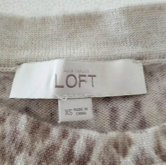 Loft Ann Taylor Wool Tan Sweater Dress  XS - Picture 4 of 8